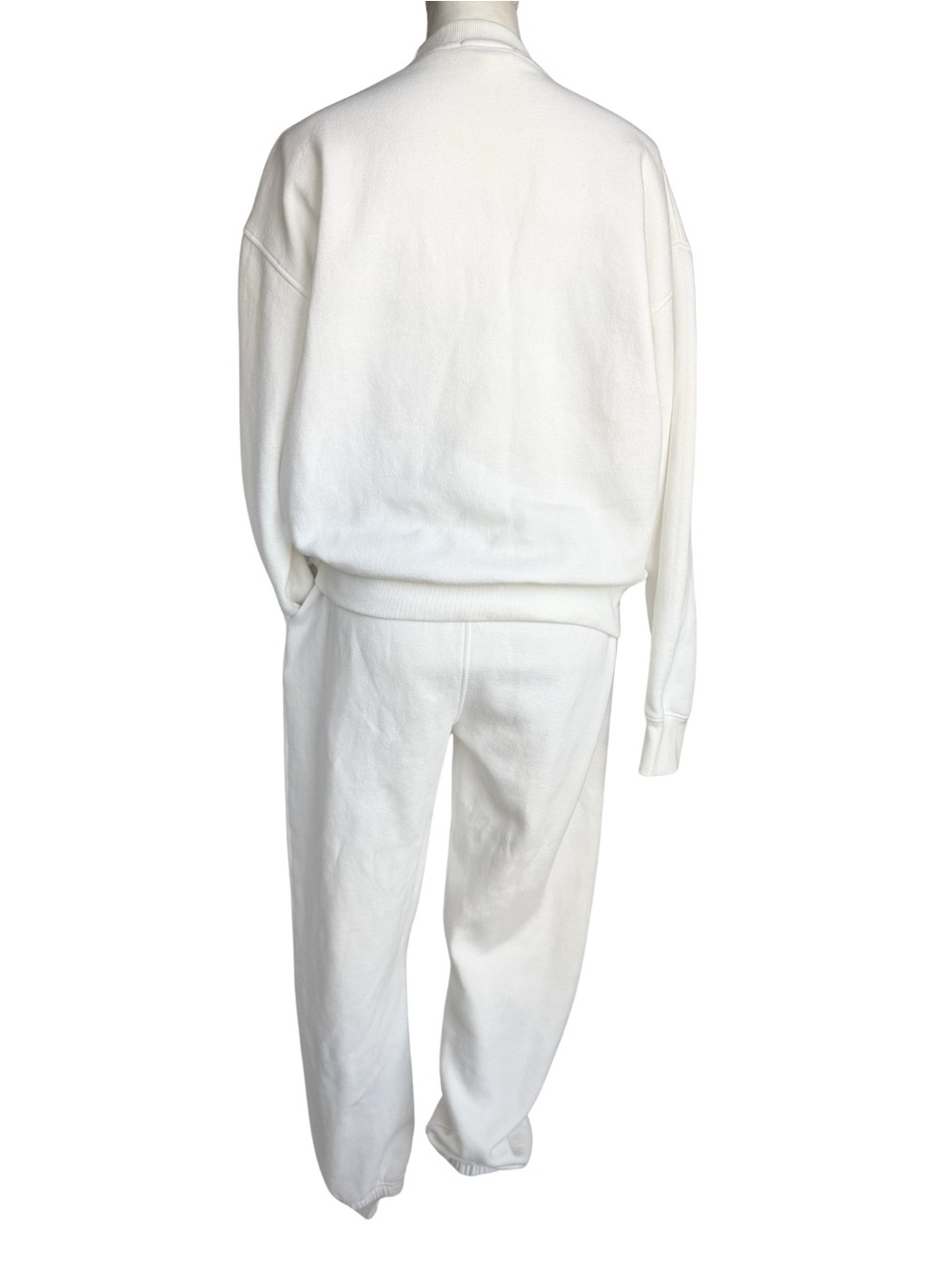 Six Stories Bride White Embroidered Sweatshirt Jogger Set Womens M Bridal Lounge - Picture 7 of 15